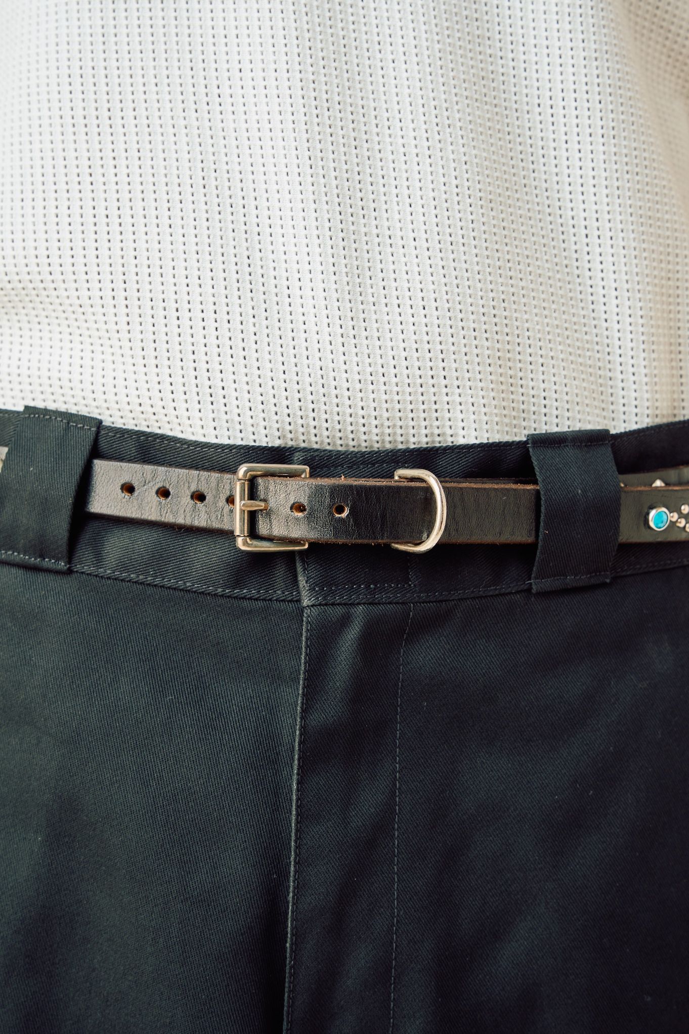 EXCLUSIVE STUDS BELT "HTC" (BLACK) / HTC コラボ スタッズレザーベルト