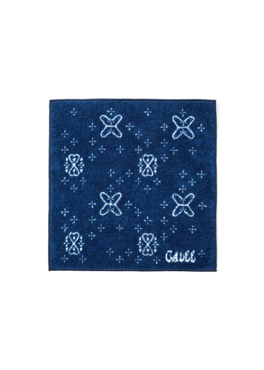 CROSS HAND TOWEL (INDIGO BLUE) / クロスパターン ハンドタオル