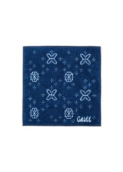 CROSS HAND TOWEL (INDIGO BLUE) / クロスパターン ハンドタオル