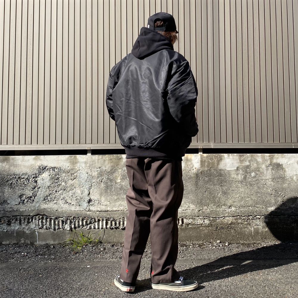 Stadium Jacket (BLACK) / オリジナル ナイロン スタジャン