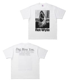 DOG PHOTO TEE (WHITE) / フォト プリント Tシャツ