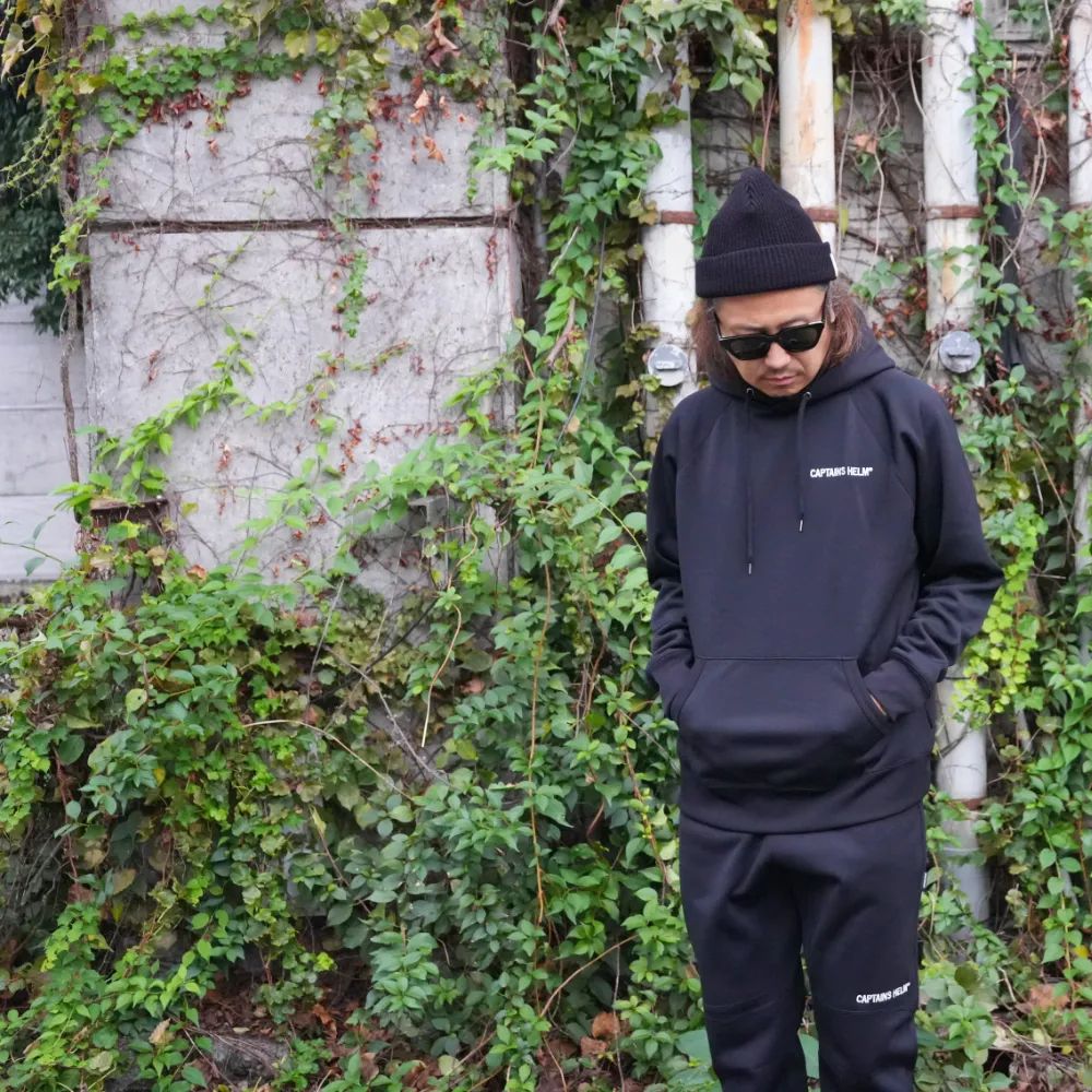 PLEASURE SEEKERS TEC HOODIE (BLACK) / セットアップ テック フーディー / セットアップ可能