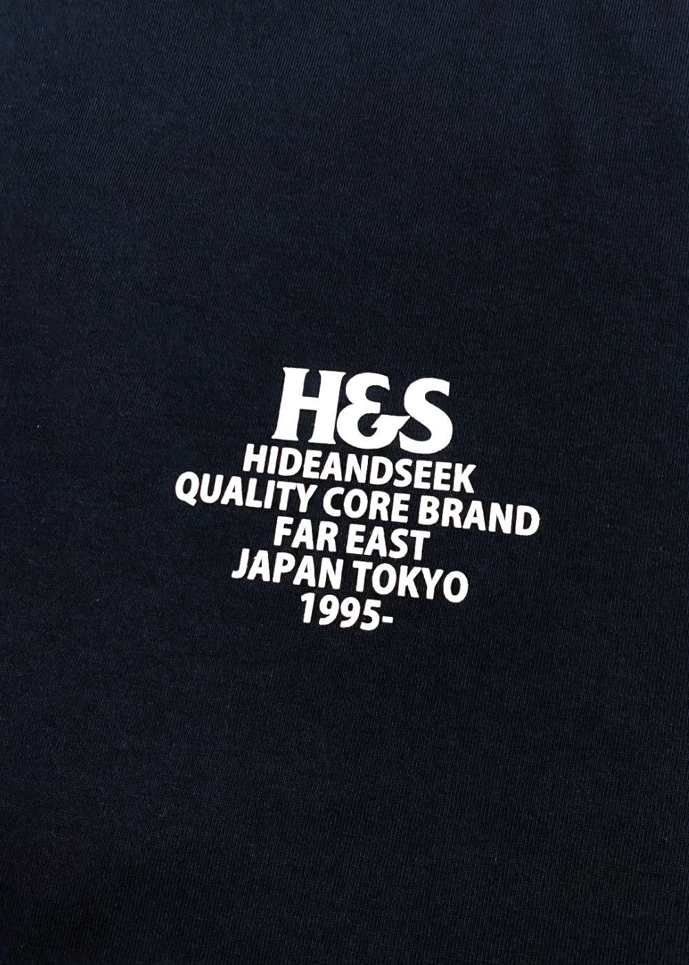 H&S Logo S/S Tee (BigSilhouette) (NAVY) / ヘビーオンス ワイド Tシャツ