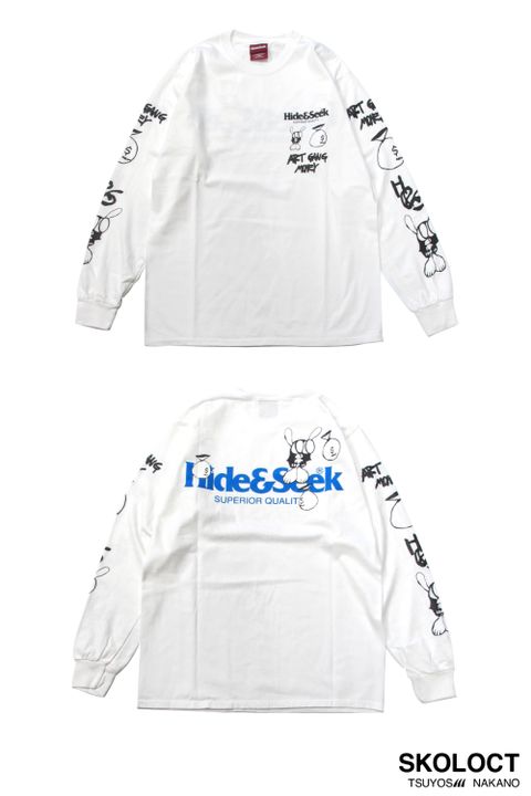 × SKOLOCT L/S Tee-1 (WHITE) / スコロクト コラボロンT