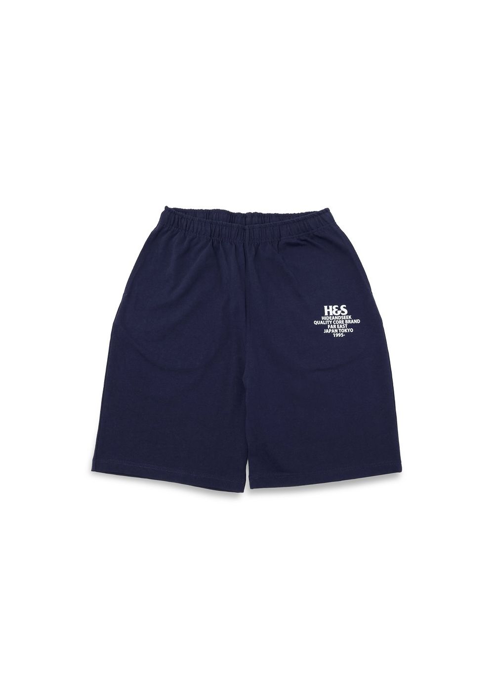 HIDE AND SEEK - 【ラスト1点】H&S Logo Short (NAVY) / ロゴ