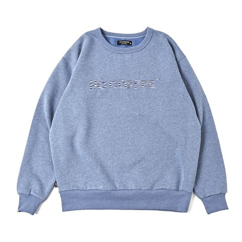 裏起毛クルーネック (BLUE)