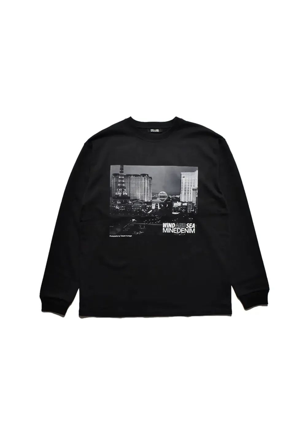 ×WDS Photo L/S Tee (BLACK) / ウィンダンシー コラボ Tシャツ