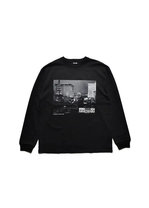 ×WDS Photo L/S Tee (BLACK) / ウィンダンシー コラボ Tシャツ