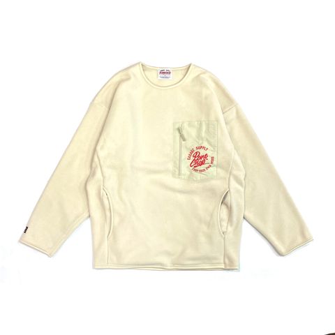 CS FLEECE SHIRT (NATURAL) / クルーネック フリース