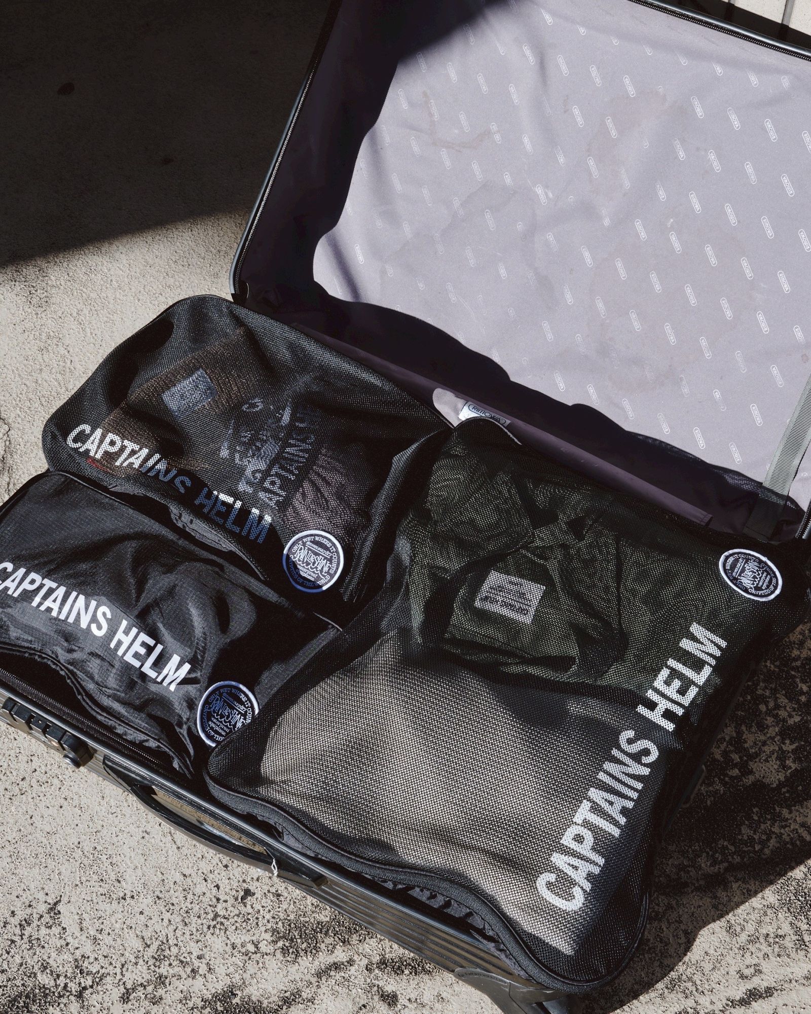 【ラスト1点】× RAIN OR SHINE TRAVEL POUCH SET (BLACK) / レインオアシャイン コラボ ポーチ セット