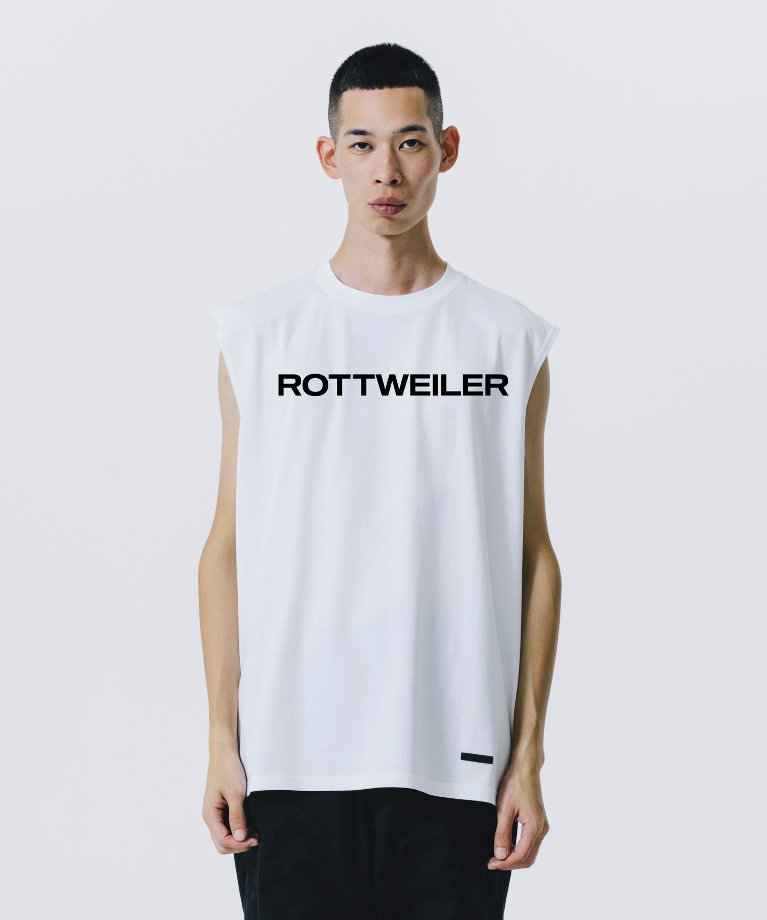 R9 LOGO SLEEVELESS TEE (WHITE) / オリジナル ノースリーブ Tシャツ