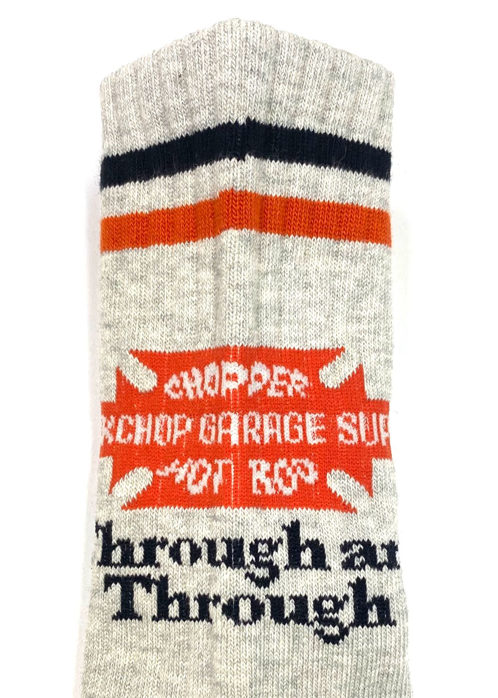 BAR&SHIELD SOX (GRAY) / ジャガード ロゴ ソックス
