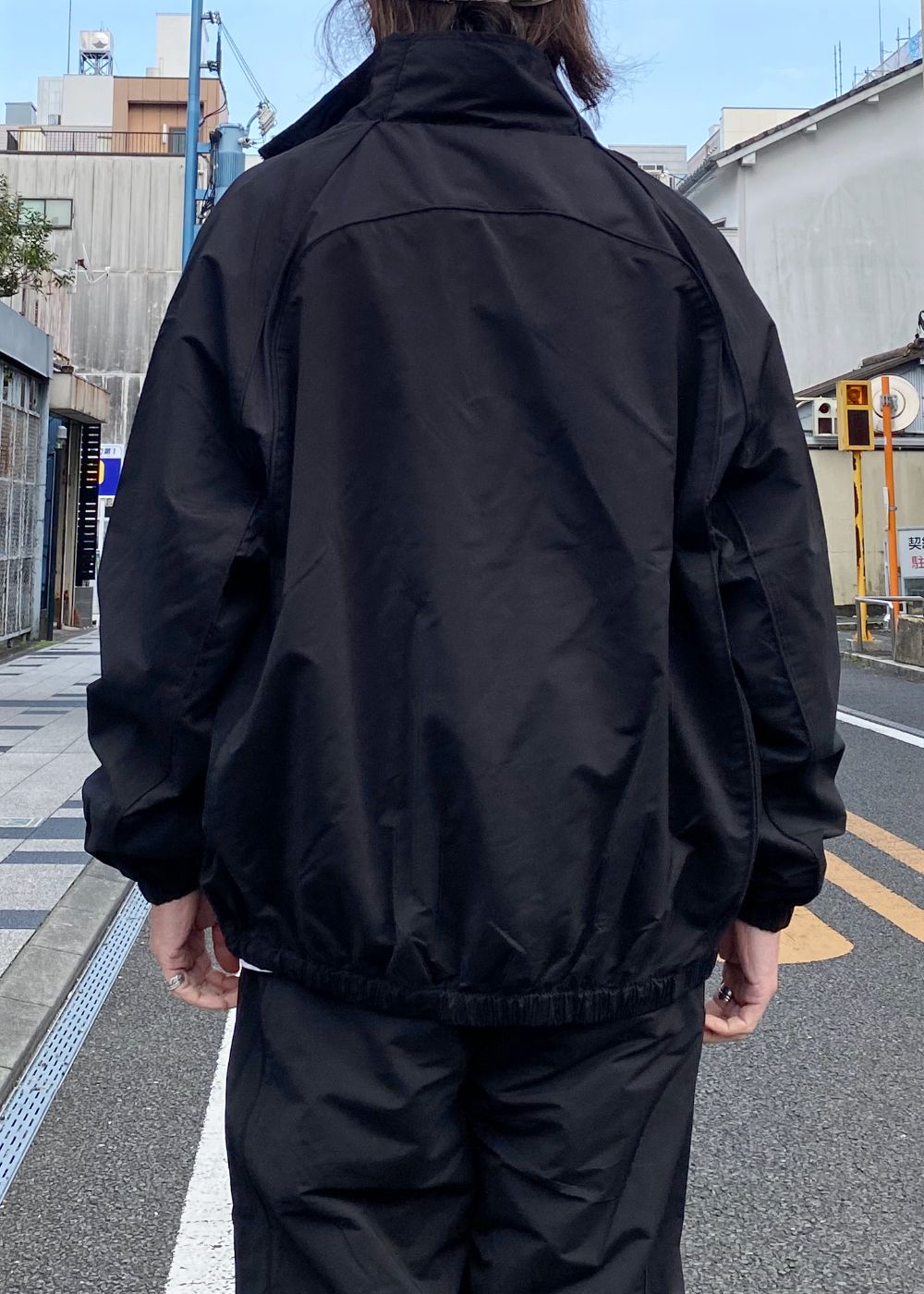 Track Jacket (BLACK) / ナイロン トラック ジャケット / セットアップ可能