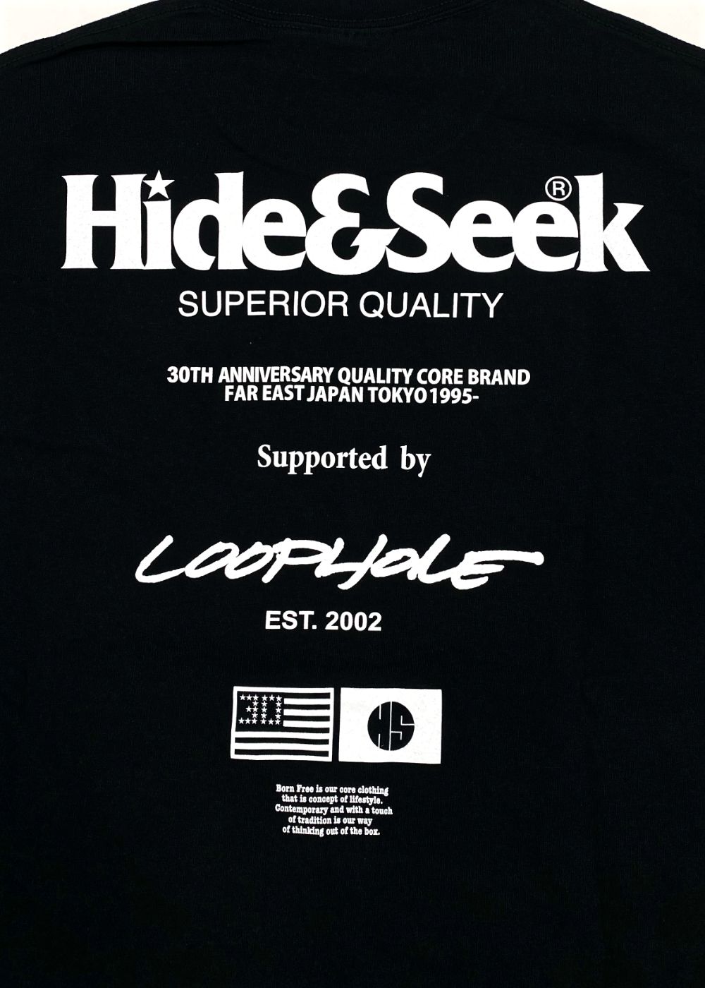 HideandSeek x “H&S DEALER” 30th S/S Tee (BLACK) / ハイドアンドシーク 30周年記念 ディーラー コラボ Tシャツ