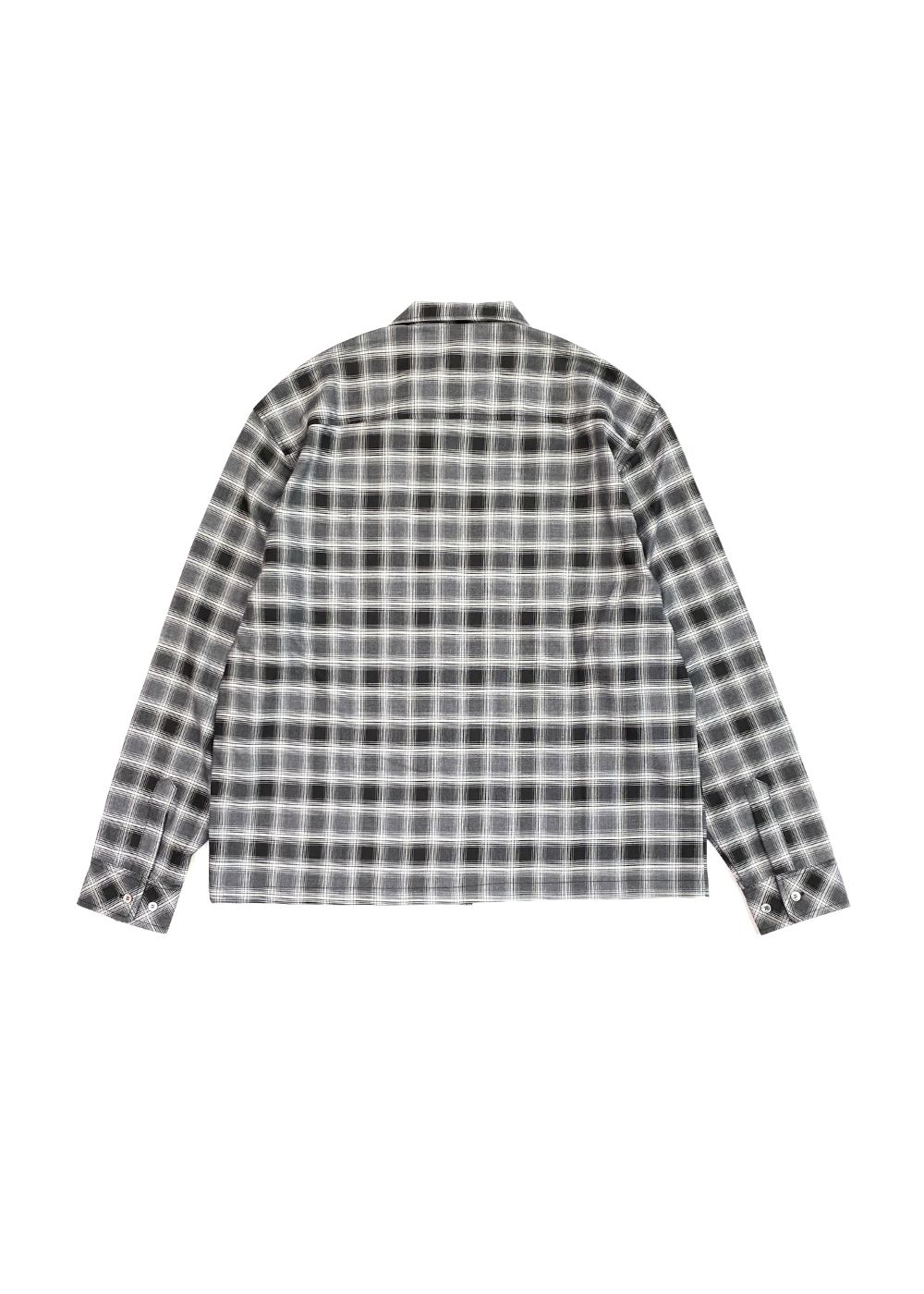 HIDE AND SEEK - OMBRE CHECK L/S SHIRT (GRAY) / オンブレチェック シャツ | LOOPHOLE