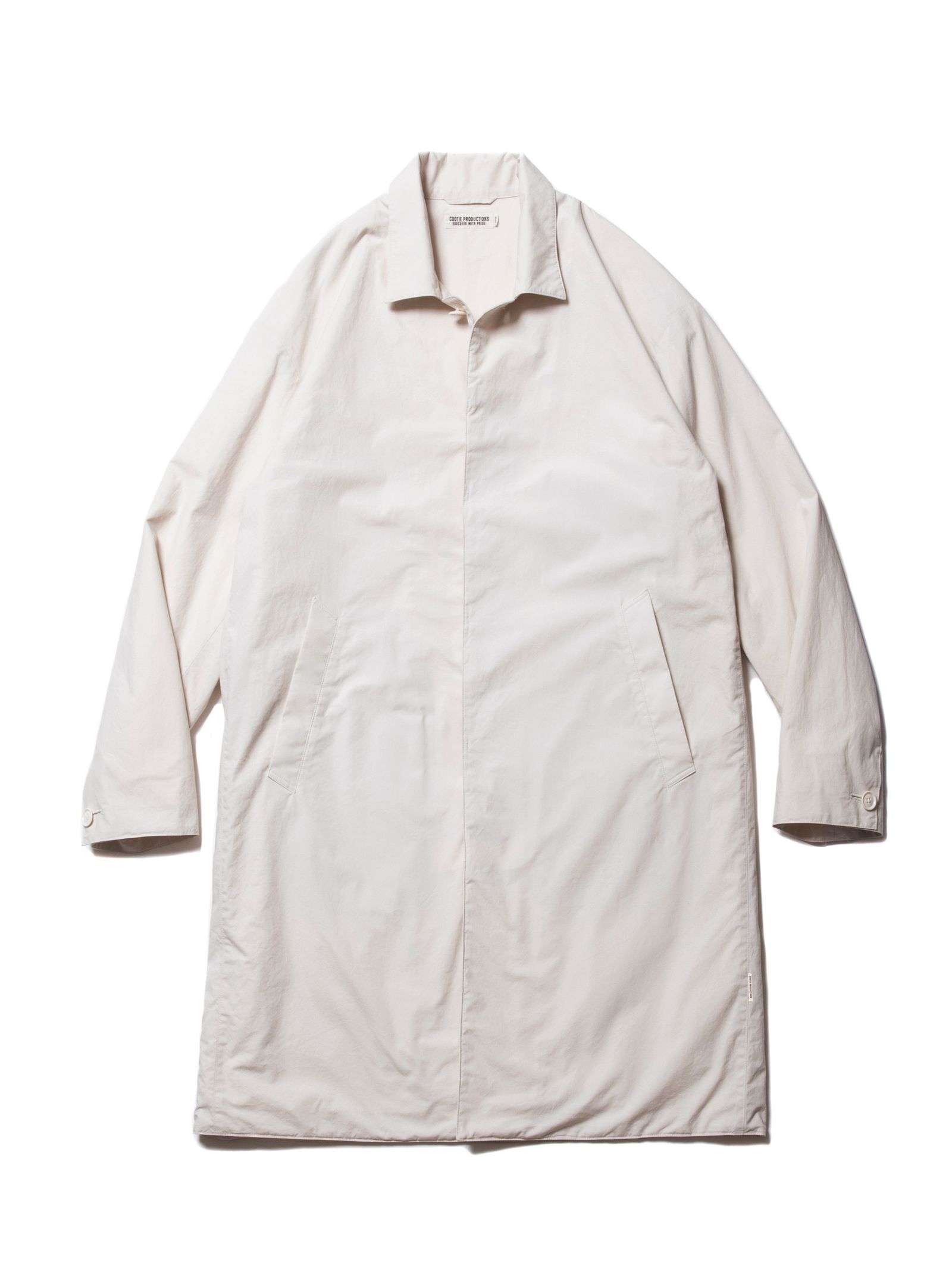 COOTIE PRODUCTIONS - PADDED BAL COLLAR COAT (IVORY ...