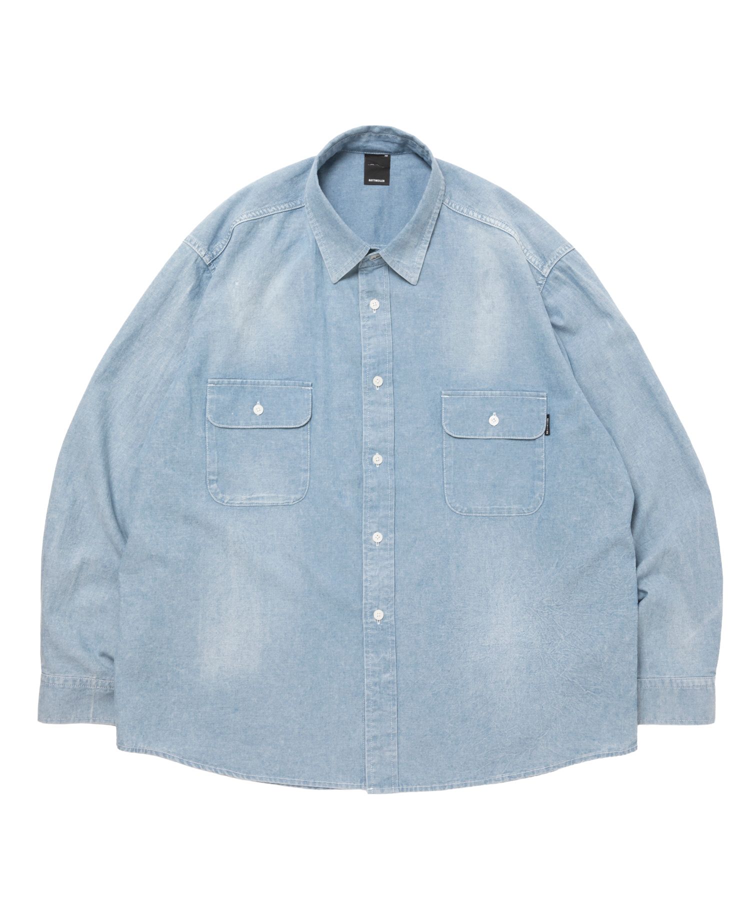 R9 CHAMBRAY SHIRT (BLACK) / シャンブレー シャツ