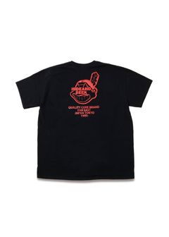 Indian S/S Tee (BLACK) / ロゴ プリントTee