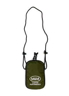 FLAT POUCH (OLIVE) / プリント ミニ ポーチ
