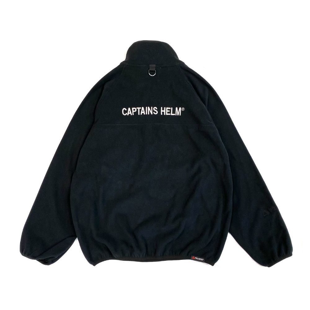 CAPTAINS HELM - POLARTEC®︎ HALF-ZIP FLEECE JACKET (BLACK