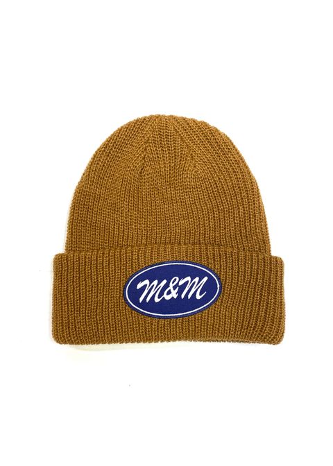KNIT CAP (COPPER) / ロゴ ワッペン ニットキャップ