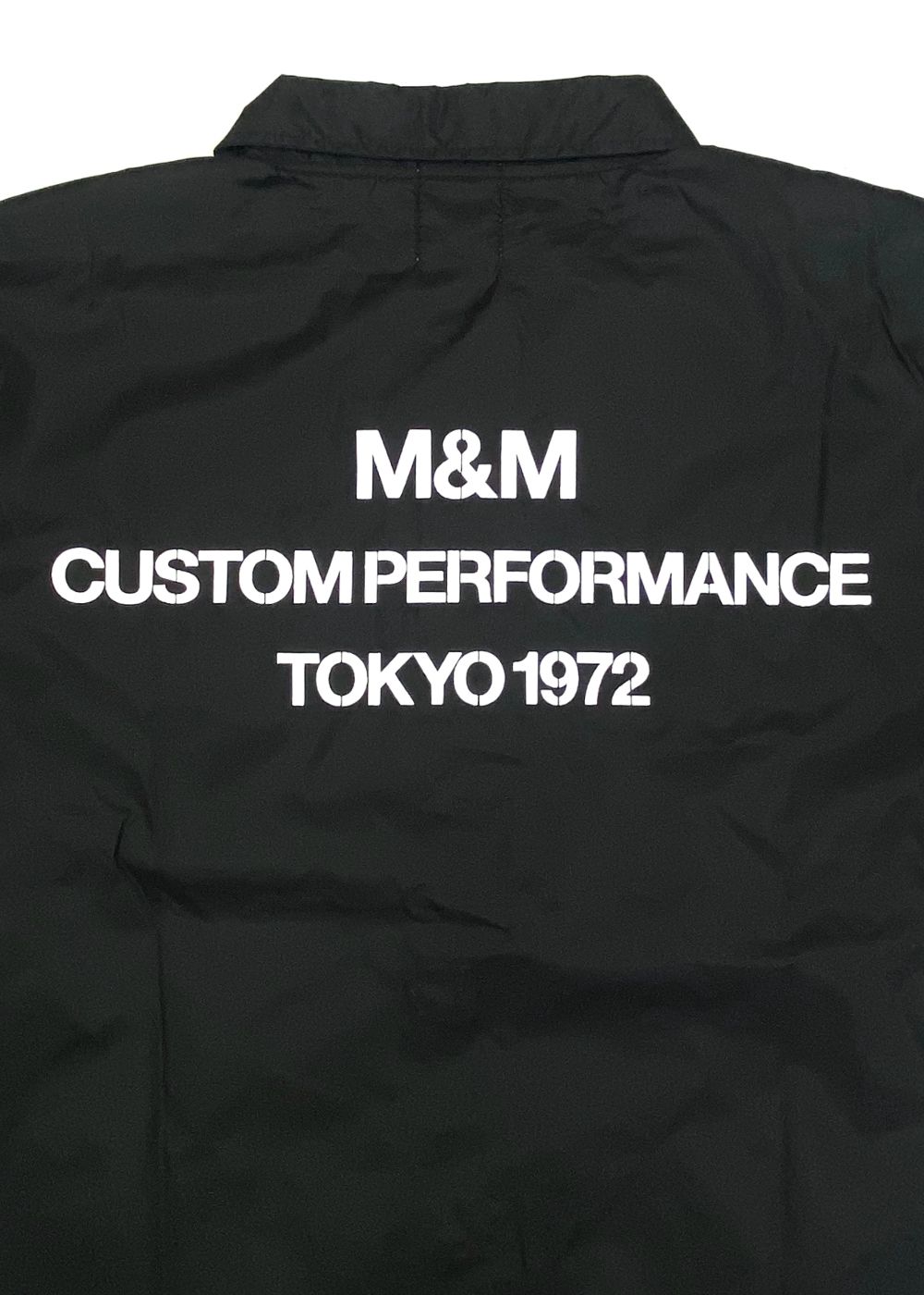 Coach Jacket (BLACK) / プリント コーチジャケット