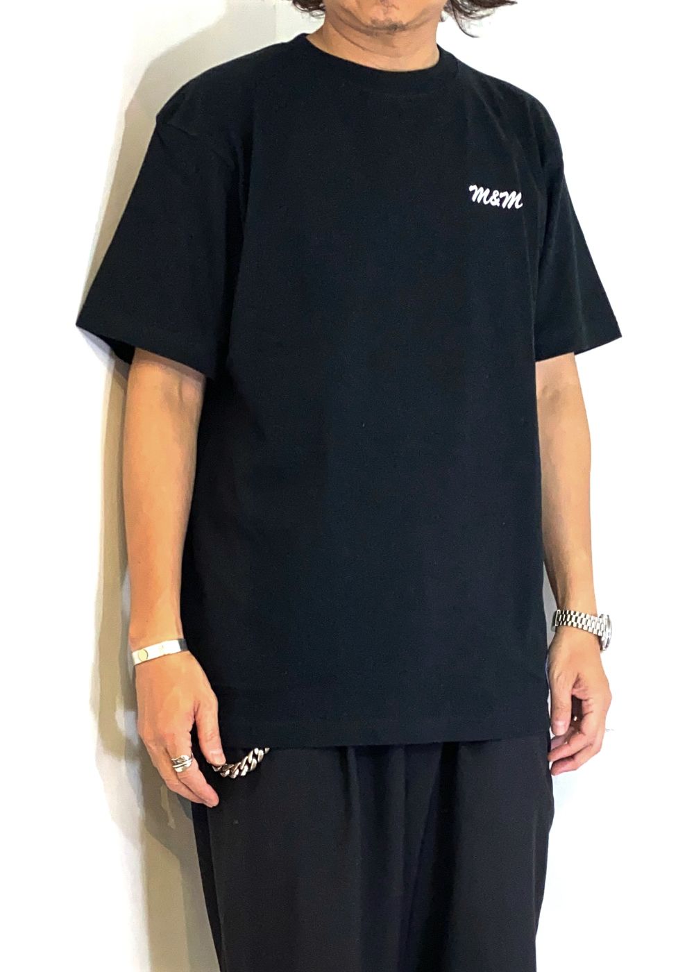 Edge Logo Tee (BLACK) / ロゴ バックプリント Tシャツ