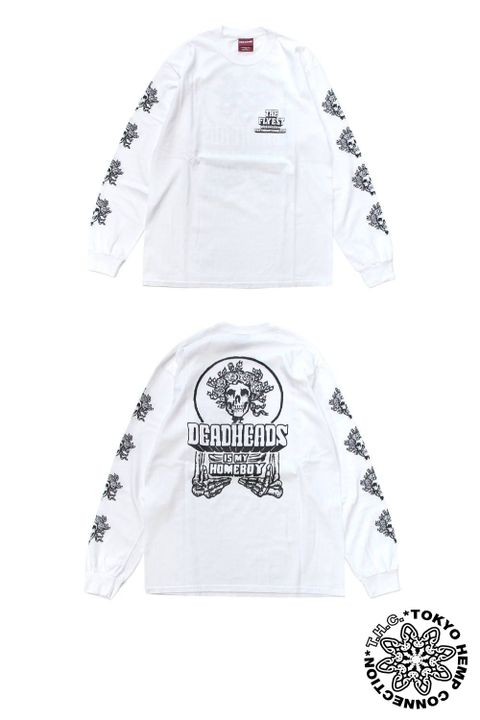 ×THC L/S TEE (WHITE) / TOKYO HEMP CONNECTION コラボロンT