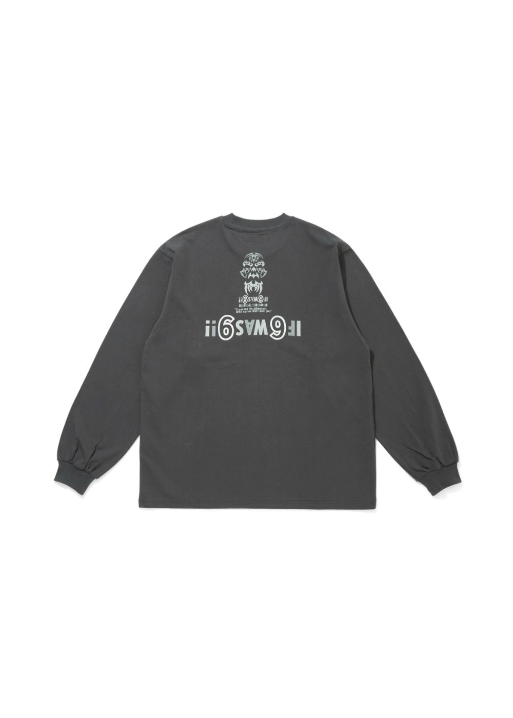 The H&S L/S Tee (CHARCOAL GRAY) / 西浦徹 コラボ ロンT