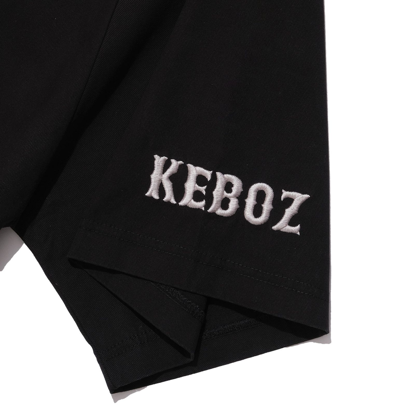 CALEE - × KEBOZ BASEBALL SHIRT (BLACK) / ケボズ コラボ ベースボール シャツ | LOOPHOLE