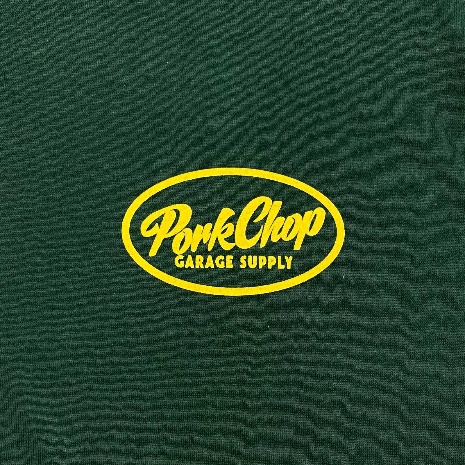 PORKCHOP GARAGE SUPPLY - PCGS BLOCK TEE (GREEN) / オーバル