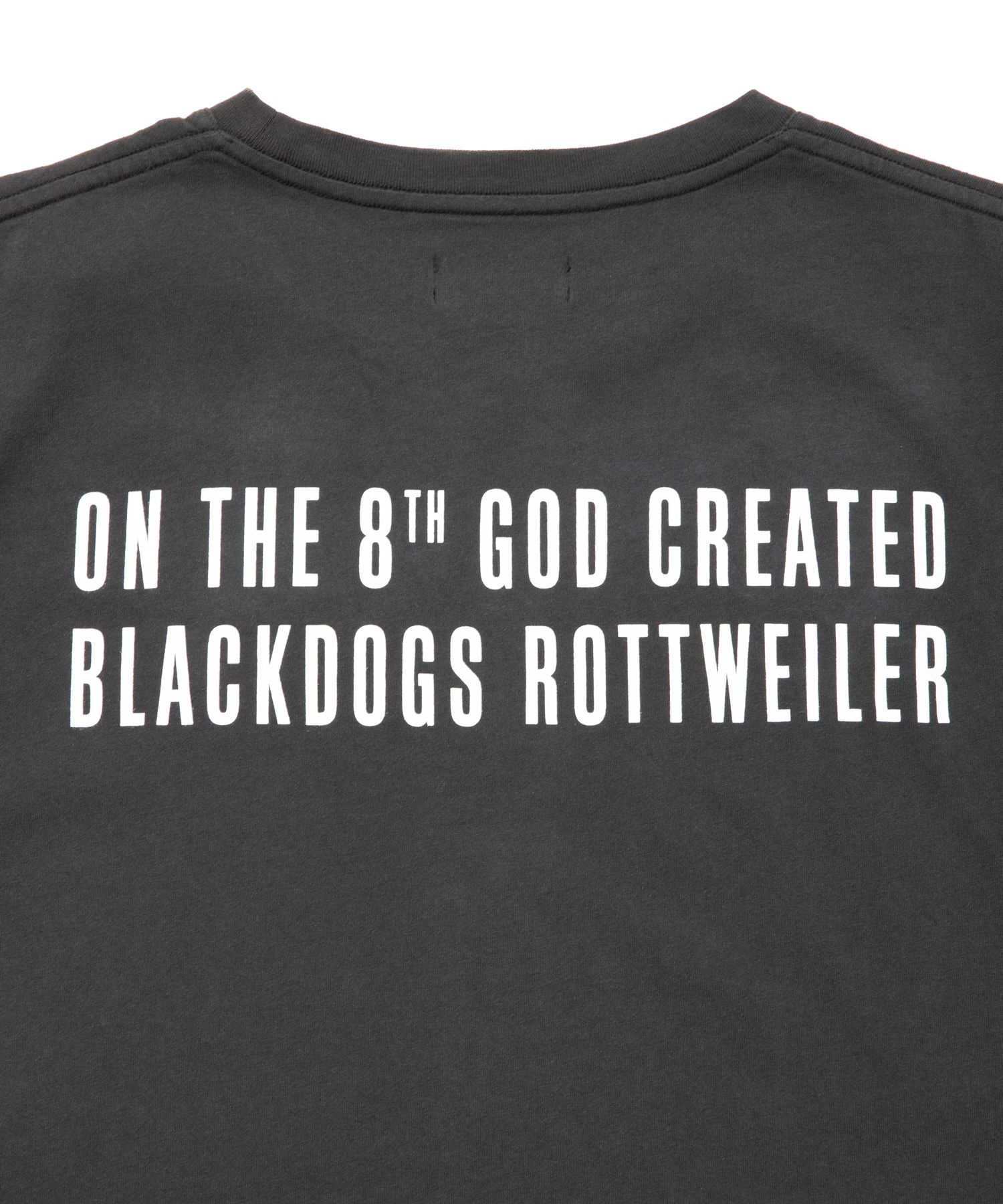 R9 GOD TEE (BLACK) / タイポグラフィ プリント オリジナル Tシャツ