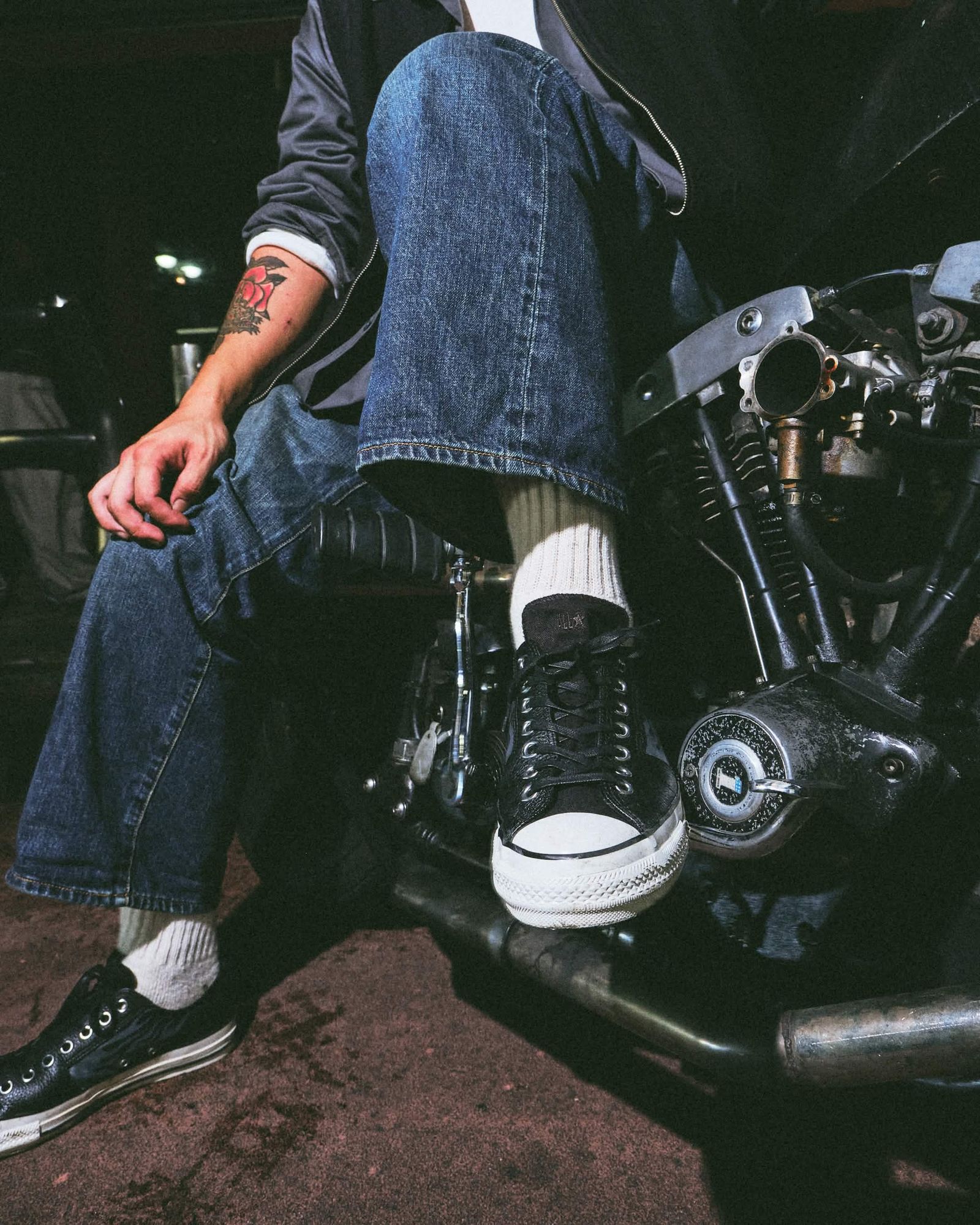 × CONVERSE ALL STAR AGED OX / CL (BLACK) / コンバース コラボスニーカー