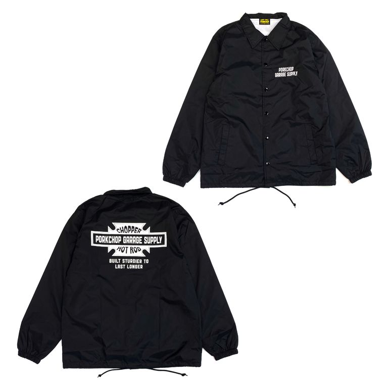 PORKCHOP GARAGE SUPPLY - BAR&SHIELD COACH JKT (BLACK) / バー 
