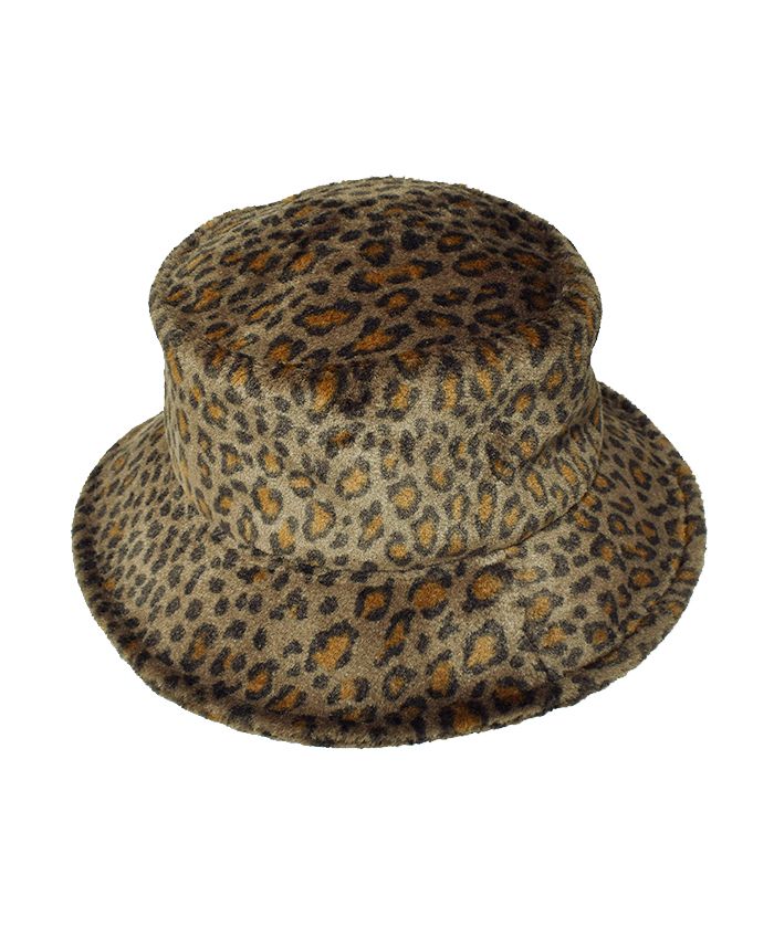 MINEDENIM   Leopard Fur Bucket HAT BRT / レオパードファー