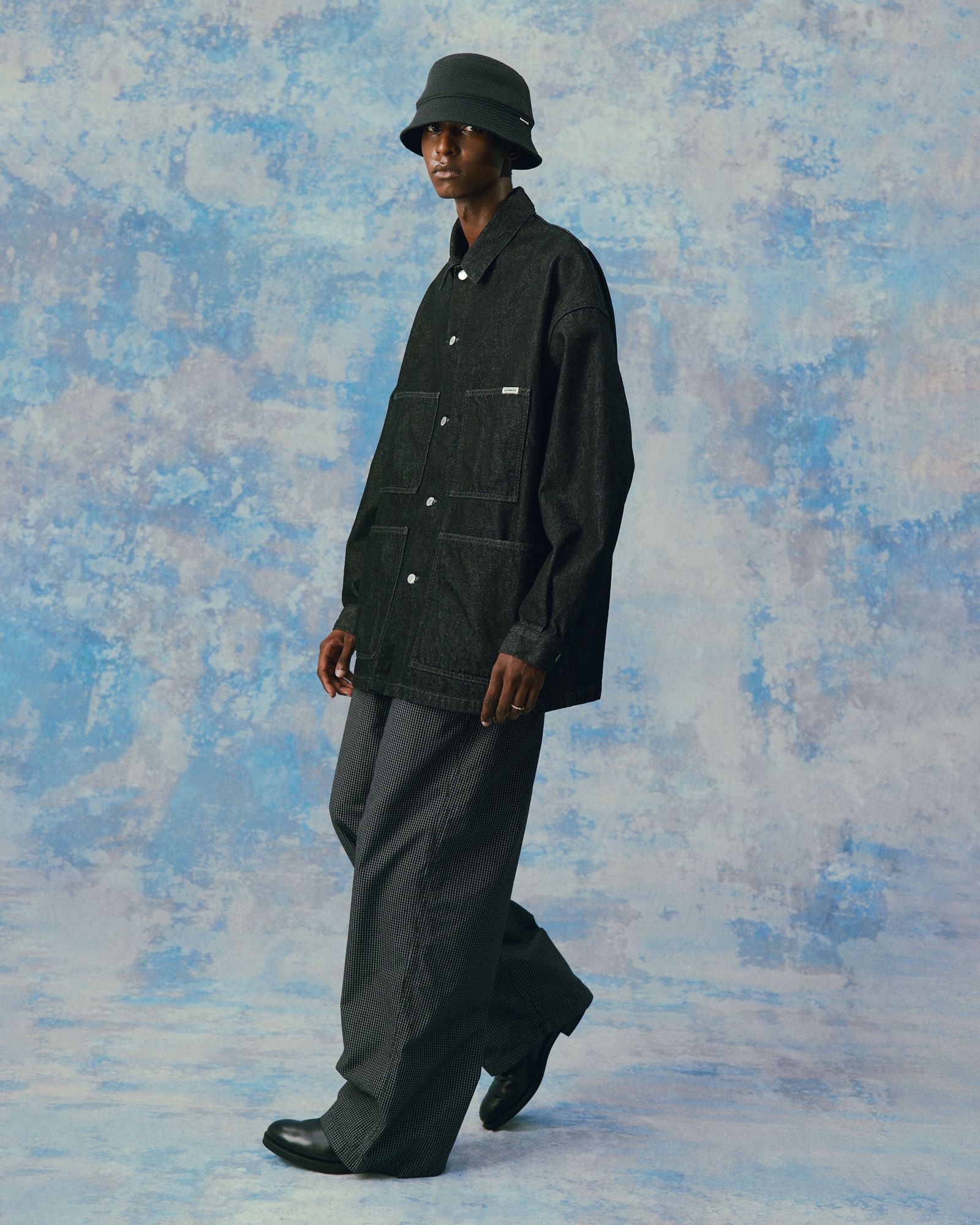 COOTIE PRODUCTIONS - Denim Coverall (BLACK HARD WASH
