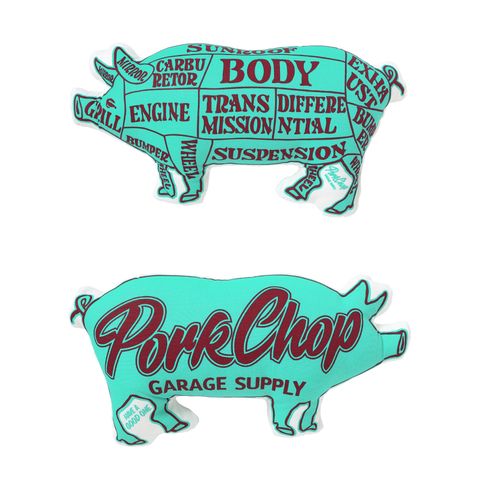 PORK CUSHION (TURQUOISE/BURGUNDY) / ポーククッション