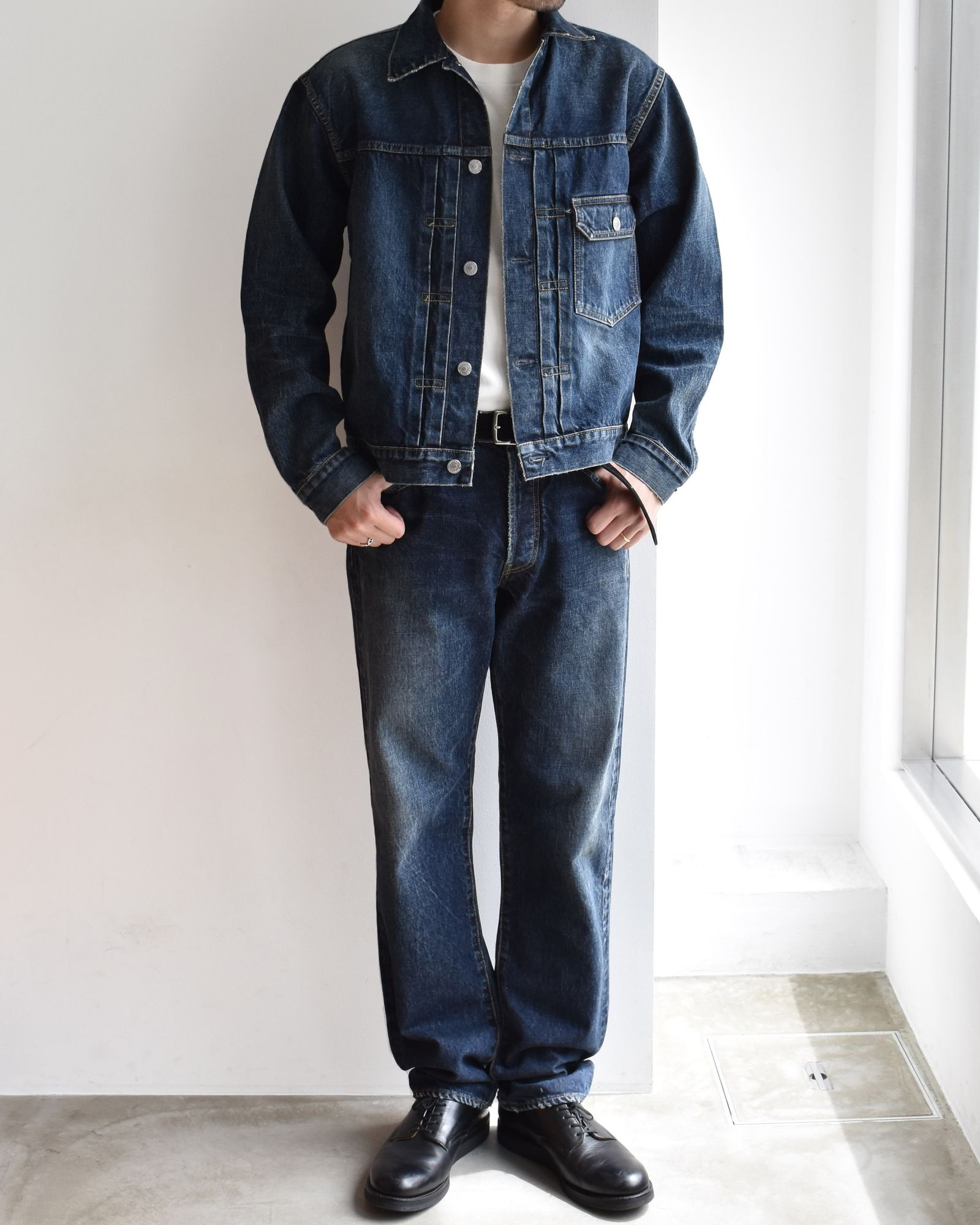 S.Denim Regular Straight Jeans (USD) / ストレート ユーズド デニムパンツ / セットアップ可能
