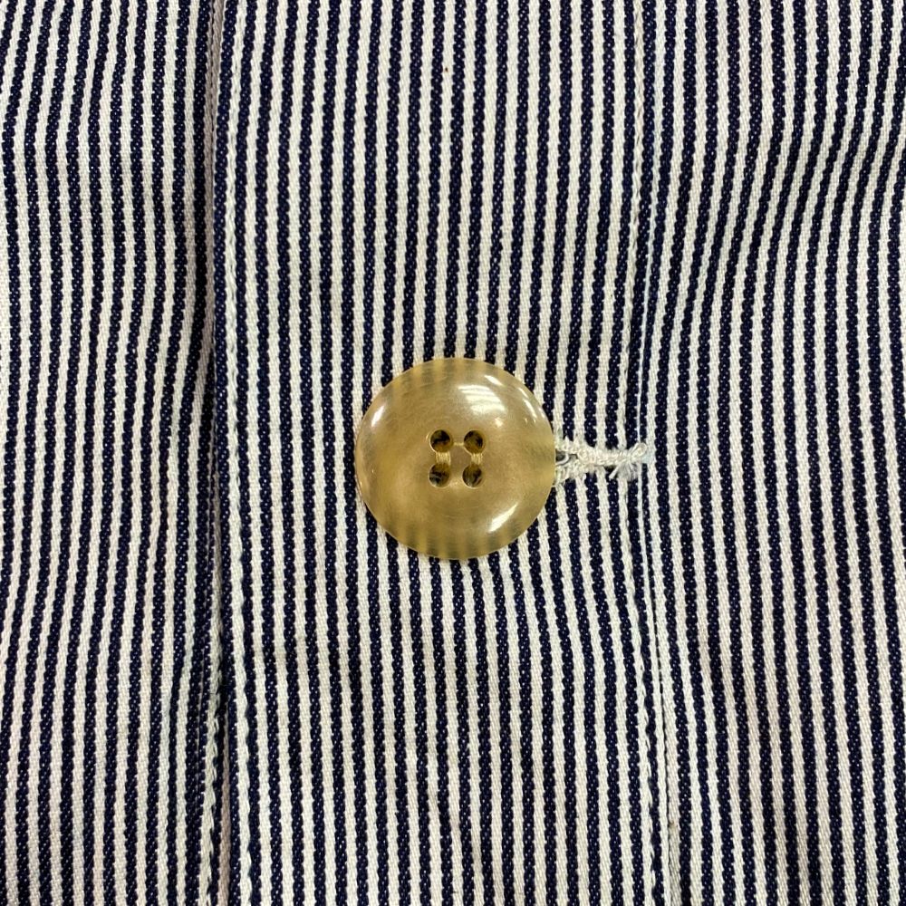 CALEE - 【ラスト1点】6oz HICKORY SHIRT CARDIGAN (INDIGO