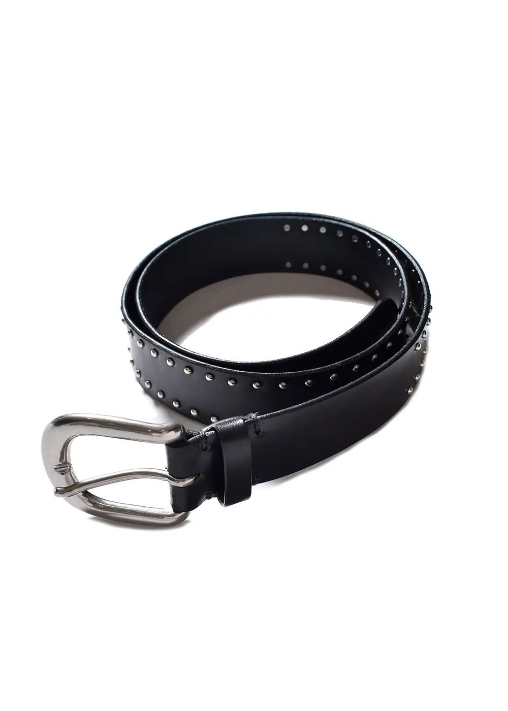 Double Studs Leather Belt (BLK) / ダブル スタッズ レザー ベルト