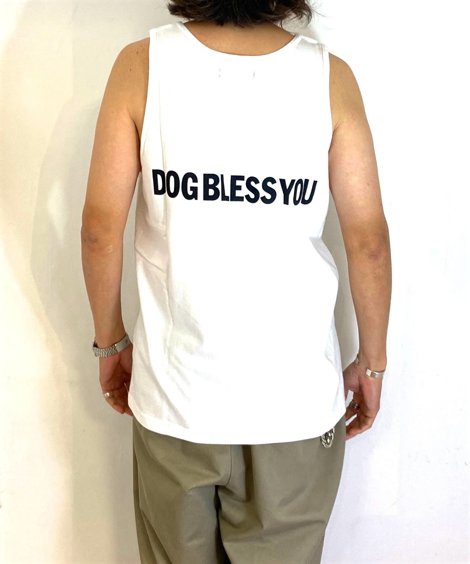 D.B TANKTOP (WHITE) / プリント タンクトップ