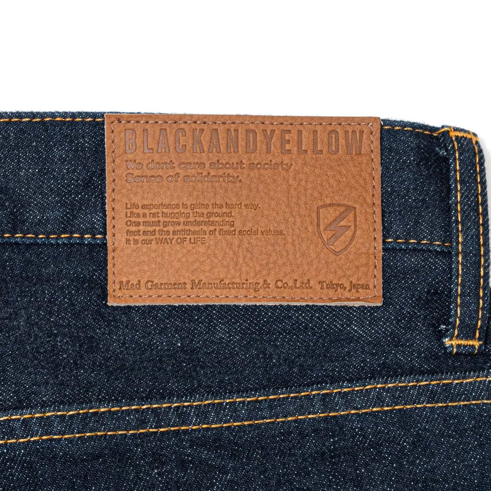 INDIGO DENIM PANTS ONE WASH (DARK INDIGO) / ワンウォッシュ デニム パンツ