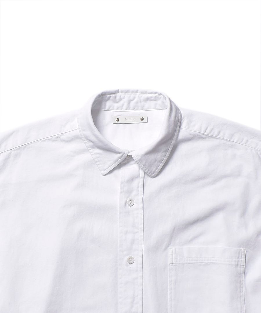 MINEDENIM - Denim Big Regular SH (WHITE) / ビッグ レギュラーシャツ