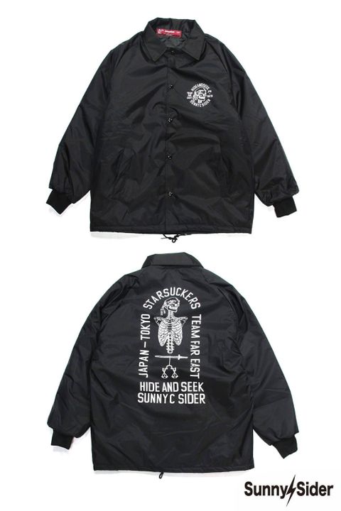× SUNNY C SIDER Team JKT (BLACK×WHITE) / サニーシーサイダー コラボASWボディー コーチジャケット
