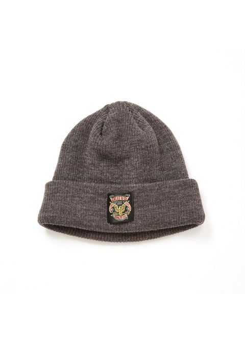 【ラスト1点】A/W HEATHER KNIT CAP (CHARCOAL) / アクリル ウール ニットキャップ