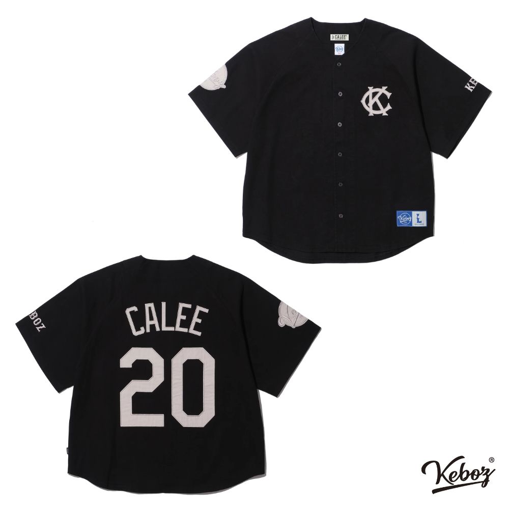 CALEE - × KEBOZ BASEBALL SHIRT (BLACK) / ケボズ コラボ ベースボール シャツ | LOOPHOLE