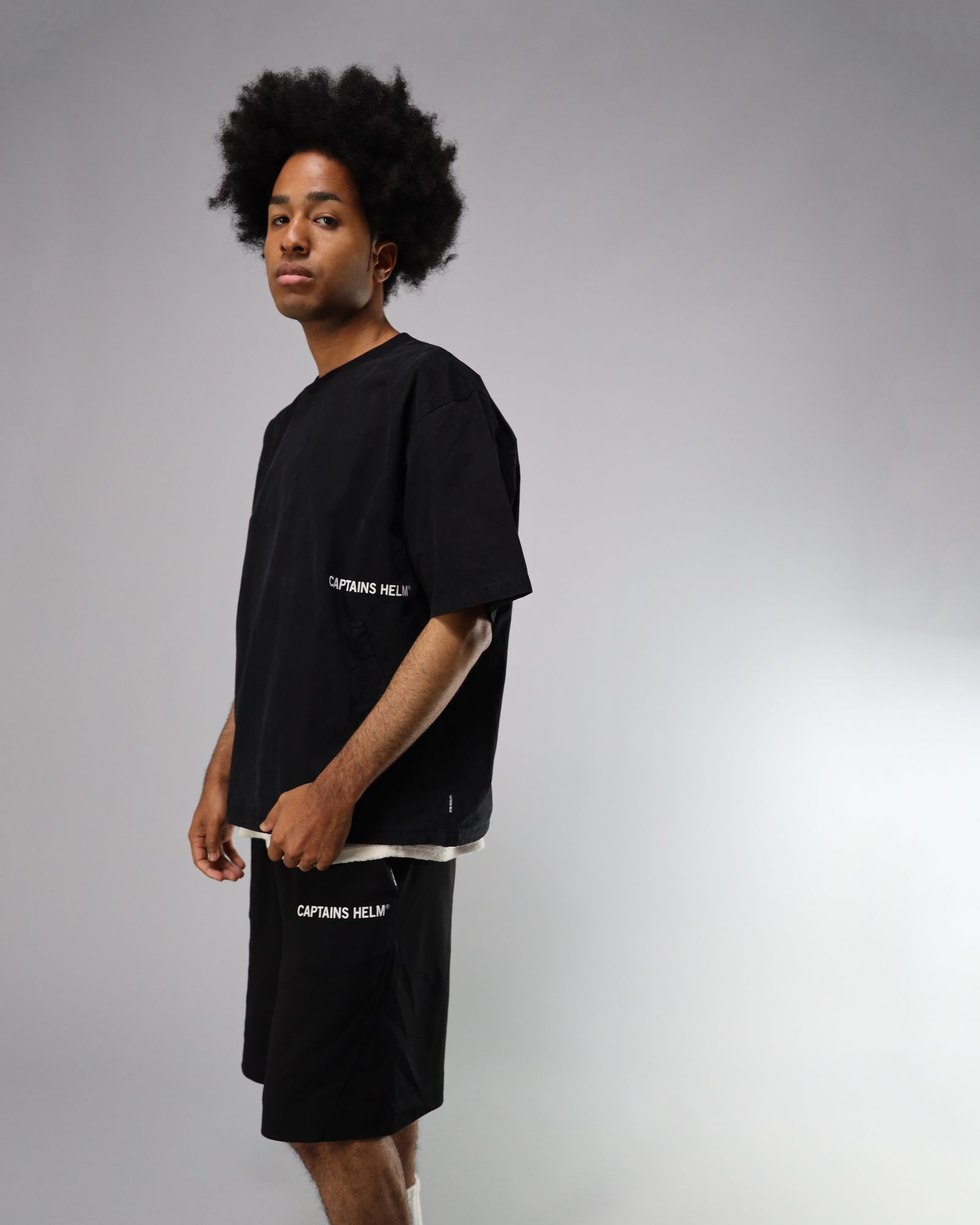 CAPTAINS HELM - P.F.P.S. RELAX SHORTS (BLACK) / ストレッチ