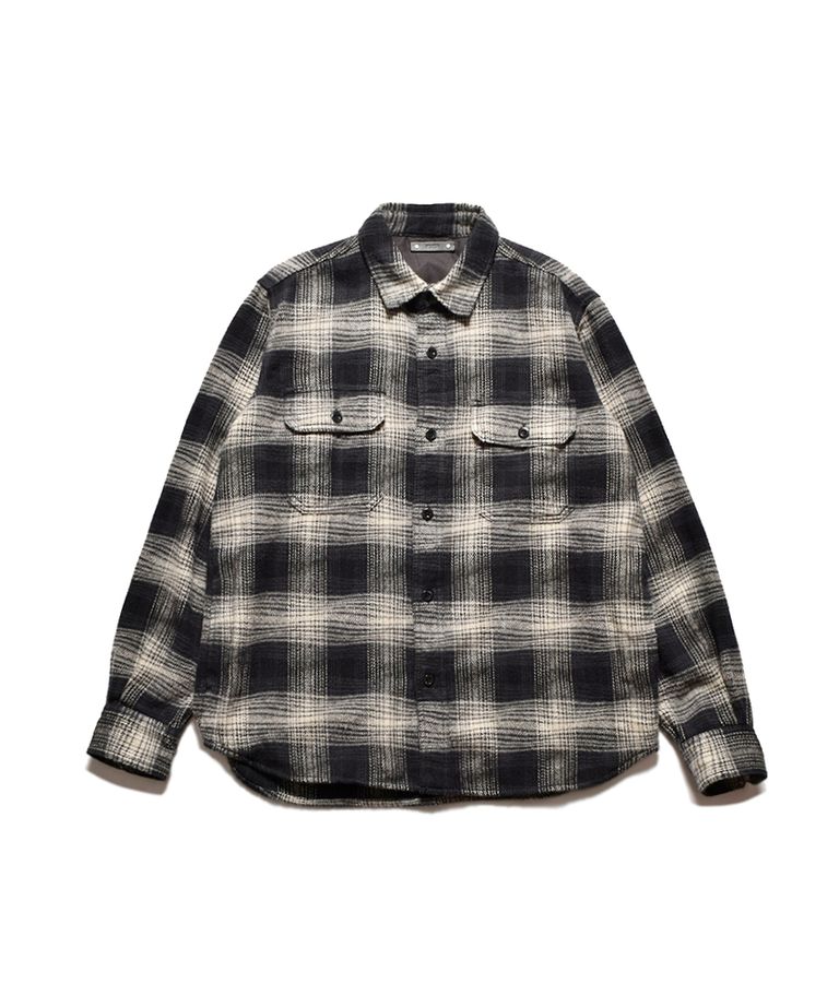 MINEDENIM - Distortion Ombre Check Flannel Over SH (WPT 