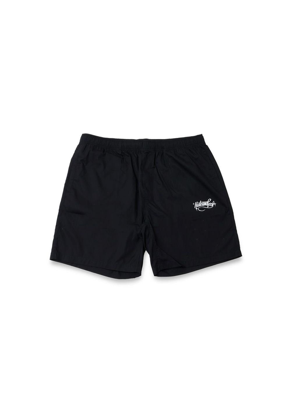 Cursive Logo Beach Short (BLACK) / プリント イージーショーツ