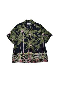 × WACKOMARIA Palm tree Hawaiian SH (BLT) / ワコマリア コラボハワイアンシャツ